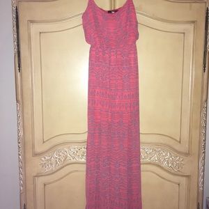 Rue 21 long summer dress orange size small
